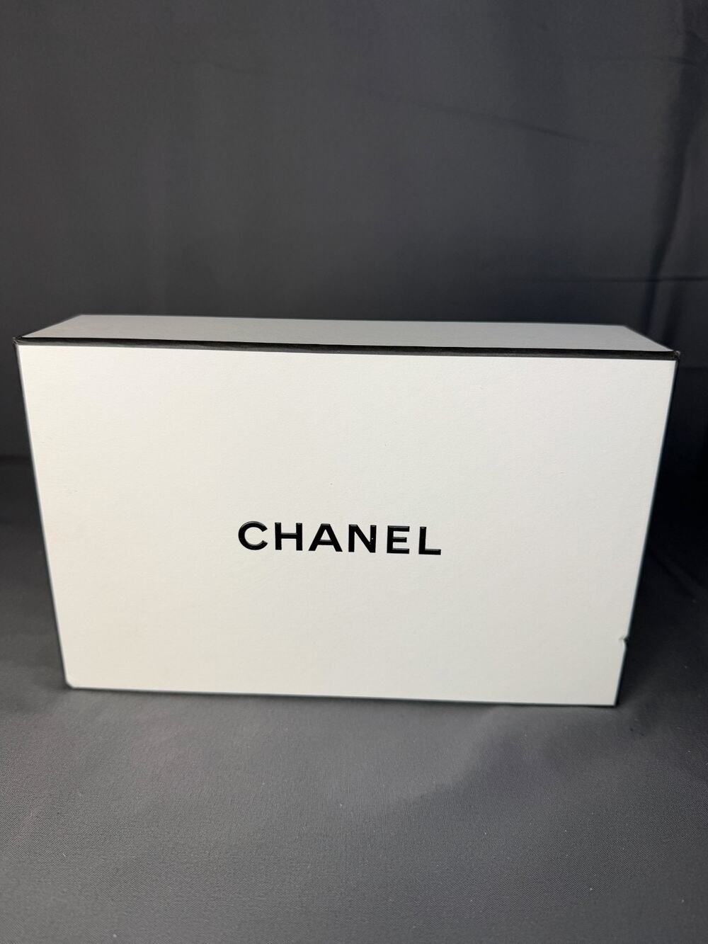 Authentic CHANEL Small/Medium Rectangular Gift Storage Box 8.5"x5.5"x3”